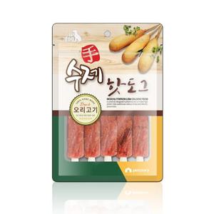 수제 핫도그 오리고기 100g/애견간식