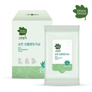 [그린핑거]순한 선클렌징 티슈 5매＊6입
