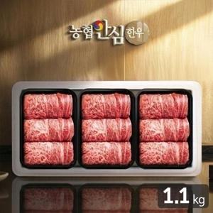 농협안심한우 금빛1호 한우등심 선물세트 1.1kg(냉장/1등급)