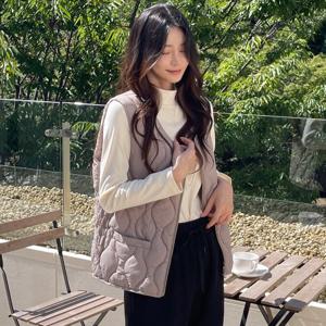 [시노코] 오로라 셔링 경량 조끼 4컬러 W25PJ401