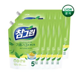 참그린 주방세제 뽀드득 1.2L리필 x10개 (1box)/옵션선택