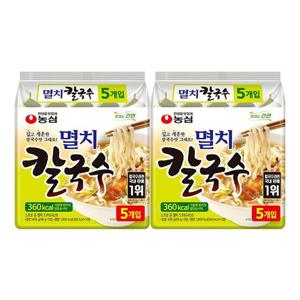 농심 멸치칼국수 98g X 10봉