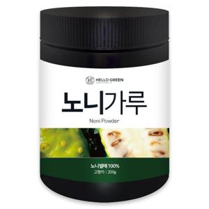 [헬로우그린] 노니 가루 분말200g(통) 노니열매 100%