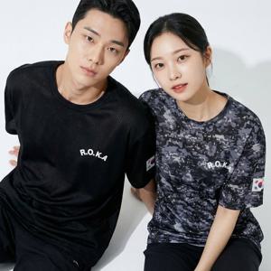 1+1 남여공용 로카티 ROKA 남여공용 드라이 메쉬 반팔 티셔츠 6컬러 A26T202