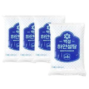 백설 하얀 설탕 3kg x4봉 백설탕