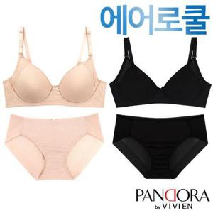 [비비안]75A~90B/에어로쿨 풀컵무빙몰드 브라팬티2종(PB7100)