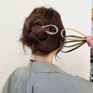 패션소품 여성 올림머리 똥머리 U자형 비녀 헤어꽂이