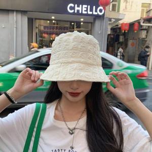 여자 벙거지 모자 햇빛차단 챙모자 주름 버킷햇 모자