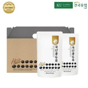 갤러리아_건국 콩물처럼 진한 국산콩 서리태 두유 160mlx20팩
