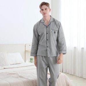 [레노마 이너웨어]엘리가모 남성 그레이 CP체크잠옷 GY ME3SH63513_CJ