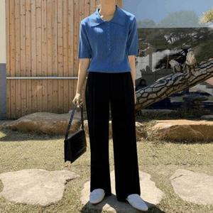 [디자이너몰][SALE]여성 슬랙스 여름 팬츠 바지 밴딩 와이드