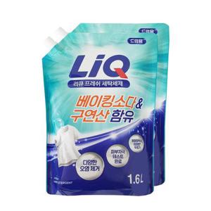 [유한락스]애경 리큐 프레쉬 액체세제 드럼용 1.6L+1.6L