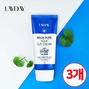 [3개 세트] 마데퓨어 아쿠아 선크림 70g SPF50+ PA+++