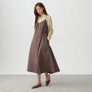 스트링 집업 슬리브리스 슬릿원피스 PR3WO804
