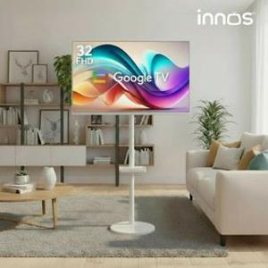 이노스 삼탠바이미 81cm(32인치) FHD 화이트에디션 구글 스마트 이동식 TV 중소바이미