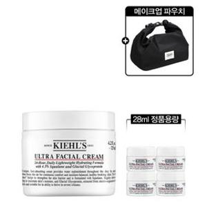 [4] 키엘 수분 장벽 크림 125ml 세트 (+28ml 정품용량, 메이크업 파우치)