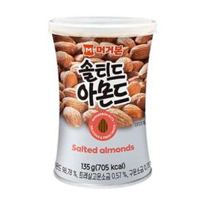 머거본 솔티드아몬드135g 1캔