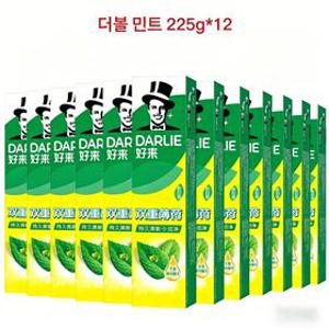 홍콩 달리치약 대용량 액션 더블민트 225g 12개입