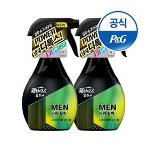 (~5/30 리뷰 1,500P) 페브리즈1 포맨 섬유탈취제 시트러스와 우드 향 370ml 2개