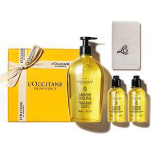 [기프트][단독] 아몬드 소프트닝 샤워 오일 500ml 세트 (+디럭스 2종+타올)