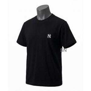 MLB 베이직 컴포터블핏 반팔 티셔츠 NY 블랙