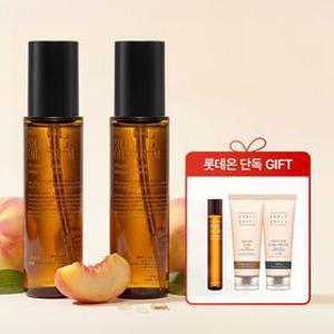 [복숭아 퍼퓸오일] 실키 오일 세럼 70ml 듀오(실키오일세럼13ml, 헤어큐어마스크30ml, 퍼펙션컬크림30ml 증정)