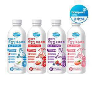 덴마크 드링킹 요구르트 포스트바이오틱스 4종 플레인/딸기/복숭아/베리믹스 750ml 2+2 골라담기