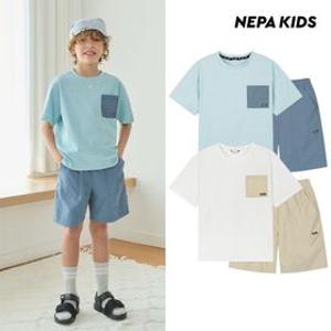에센셜 포켓 반팔 트레이닝세트 KMD5951[정상가 79,000원]
