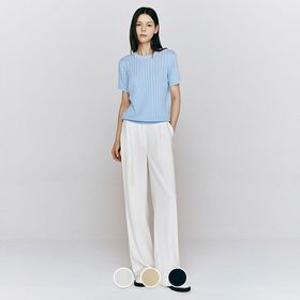 415544 여 와이드 백밴딩 슬랙스