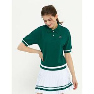 [하프클럽]듀빅 여성 가오리핏 블루종 반팔티셔츠 DD2WTS105GN
