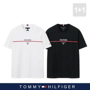 1+1 [남여공용] 타미힐피거 플래그 반팔티셔츠