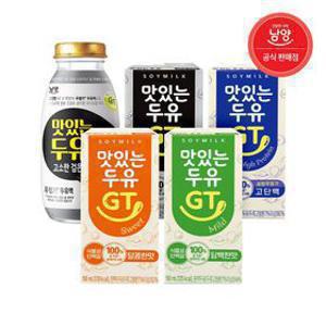 맛있는두유GT 190ml 48팩 담백/달콤/고단백/검은콩*깨(30병) 골라담기