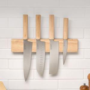 [바겐슈타이거] 디오리엔탈 나이프(과도+산도쿠+쉐프+나키리)+원목 마그네틱 나이프 홀더