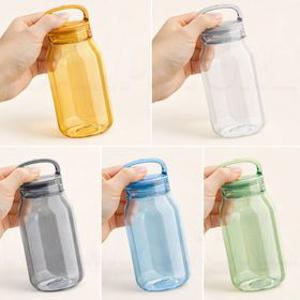 킨토 손잡이 투명 워터보틀 휴대용 물병 텀블러 등산 헬스 자전거 런닝 300ml