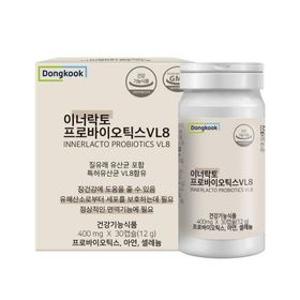 [동국제약] [2개월분] 이너락토 질유래 특허 유산균 프로바이오틱스 VL8 30캡슐 x 2개