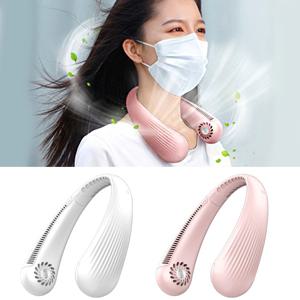 핸즈프리 휴대용 넥밴드 선풍기 2000mAh 목선풍기 3단풍량조절