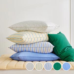 퓨어코튼 심리스 60수 고밀도 베개커버 2size 6color