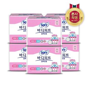 쏘피 바디피트 볼록맞춤 중형 16P x 6개