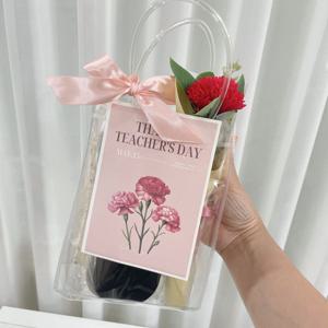 카네이션 스승의날 어버이날 학원 어린이집 선생님 덧신 선물세트