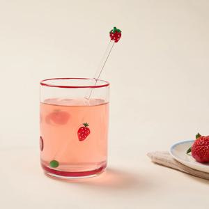 베리가든 핸드페인트 딸기 컵 420ml