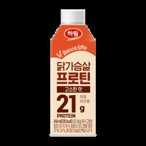 [+1팩 추가증정!] 하림 닭가슴살 프로틴 고소한맛 240mlX10팩+1팩(총11팩)