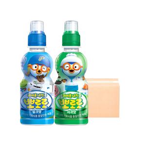뽀로로 음료수 235ml 2종 혼합 24입 / 밀크12개 + 사과12개