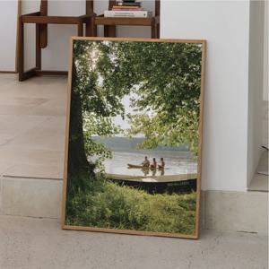 풍경포스터 윤슬 감성 호수 인테리어액자 Lake Glow