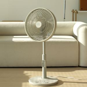 좌식형 리모컨 초미풍 선풍기 발터치 RF-N3355R 베이지