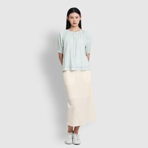 여 도비 벌룬 반팔 파자마 셔츠 (3 sizes)(3 colors)