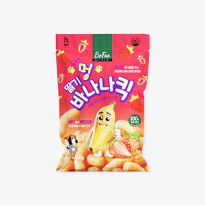 베푸 멍 딸기바나나킥 45g, 바삭바삭강아지과자, 1개