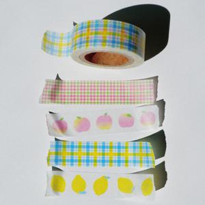 Lemon Peach Patterns 마스킹 테이프