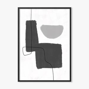 인테리어포스터 라인드로잉 거실그림 추상화 모던아트 Black Shapes