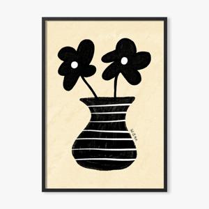 인테리어포스터 꽃그림 감성드로잉 봄맞이 벽장식소품 Black Flowers