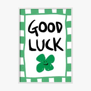 인테리어포스터 네잎클로버 행운 감성드로잉 Good Luck
